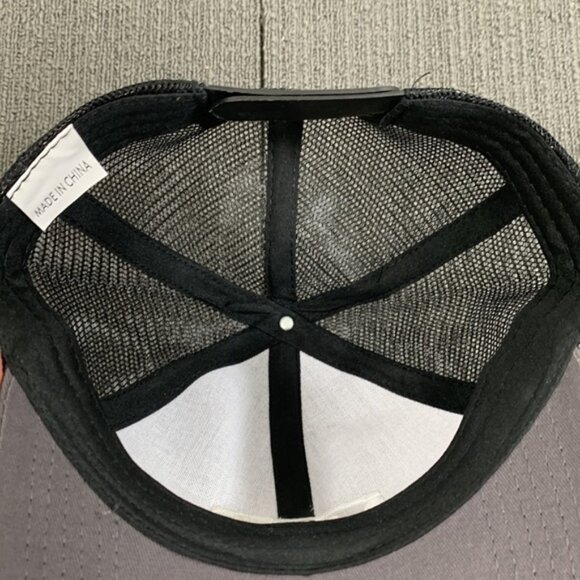 MSI Trucker Hat Adjustable Gray Black Mesh Back Snapback Baseball Cap Mens - Picture 12 of 13